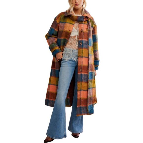 Free People Jackets & Blazers - Free People Dalton Woolen Coat  Size Medium MSRP $298 NWT (B120140)